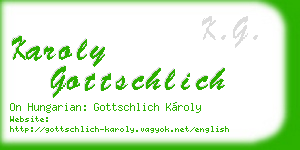 karoly gottschlich business card